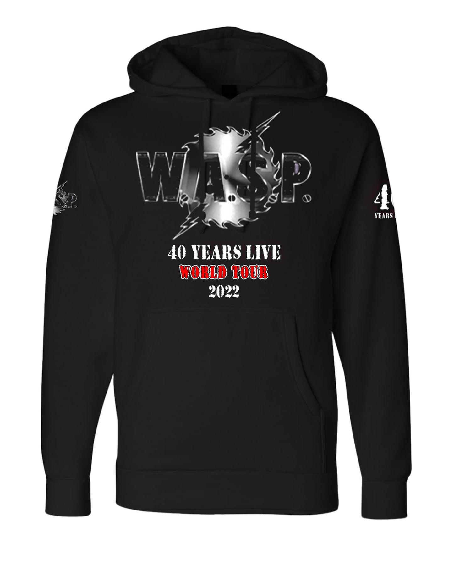 W.A.S.P "40 Years Live World Tour" Mens Hoodie