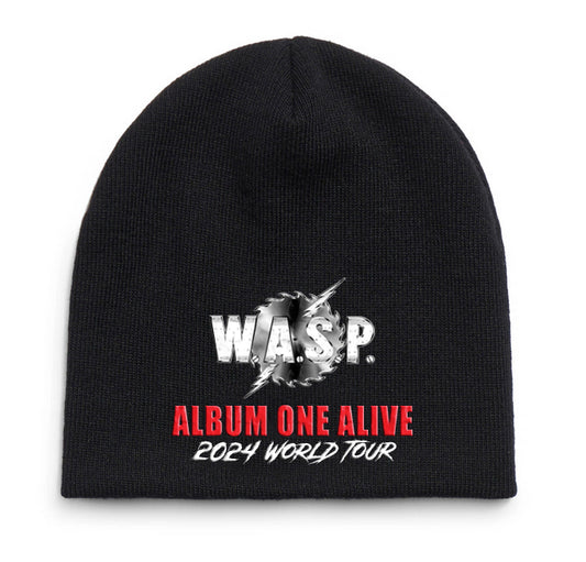 W.A.S.P. "Album One Alive" Embroidered Beanie - Pre-Order