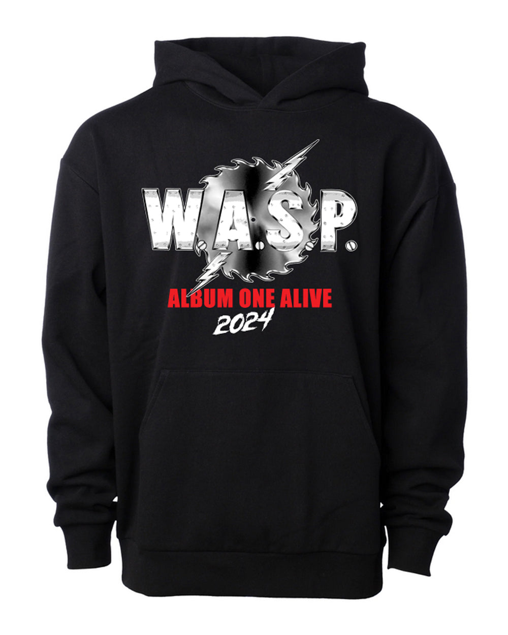 W.A.S.P "Album One Alive Tour" Mens Black Pullover Hoodie - Pre-Order