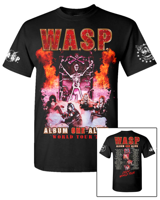 W.A.S.P. "First Album One Alive Tour" Mens T-Shirt - Pre-Order