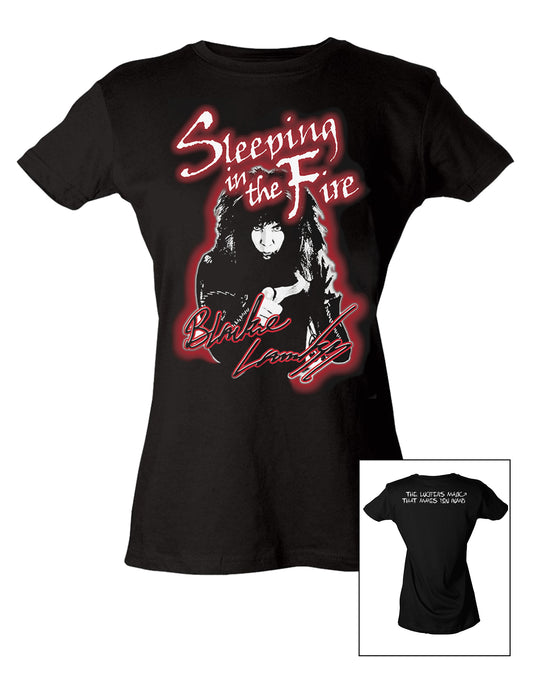 W.A.S.P. "Sleeping In The Fire" Ladies Tee